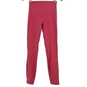 Lululemon Align High-Rise Pant Leggings 25" Lip Gloss Pink Lined | Size: 4